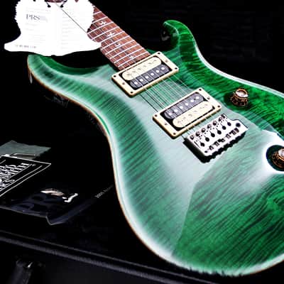 PRS USA Custom 24 20th Anniversary "Emerald Green + Rosewood" (2005) AAA+ Ten Top image 5