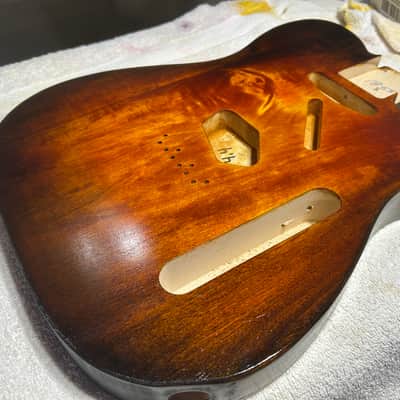 Tobacco Burst Basswood T-style guitar body - USA! image 2