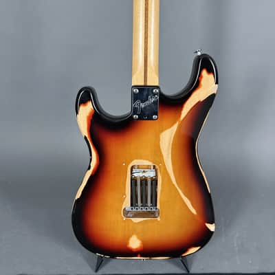 1991 Fender Stratocaster RW USA sunburst aged works fine case image 6