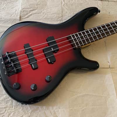 Yamaha Motion Bass MB-40 Redburst MIJ Japan EXcellent Condition 90s 32inch scale electric bass guitar with Gigbag image 3