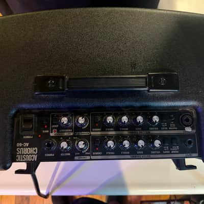 Roland AC-60 Acoustic Chorus 2-Channel 60-Watt 2x6.5" Acoustic Guitar Combo 2003 - Present - Black image 4