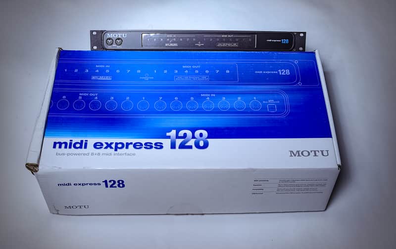 MOTU MIDI Express 128 USB MIDI Interface 2006 - Present - Black image 1