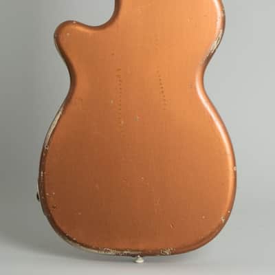 Harmony  H-44 Stratotone Solid Body Electric Guitar (1954), black tolex hard shell case. image 4