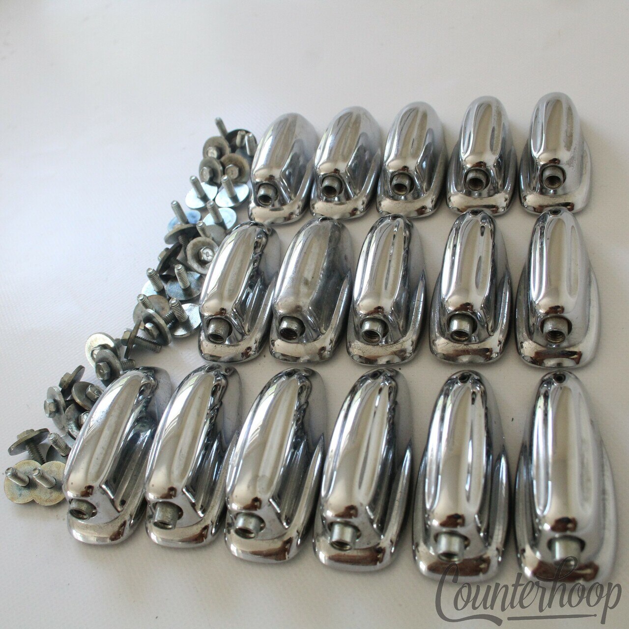 Slingerland 16x Sound King Lugs Bass Drum Chrome Set Parts Vintage 60s-70s USA* — main photograph