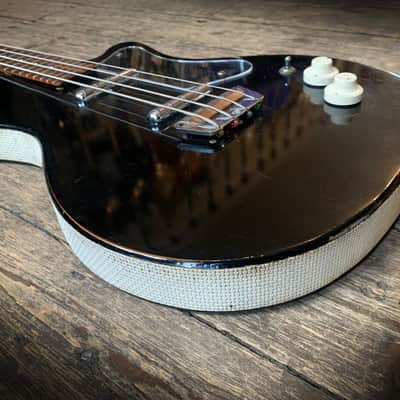 1960's Silvertone 1444 2 Pick up Bass in Black finish image 7