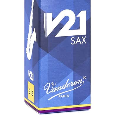 Vandoren SR8235 V21 Series Tenor Saxophone Reeds - Strength 3.5 (Box of 5)