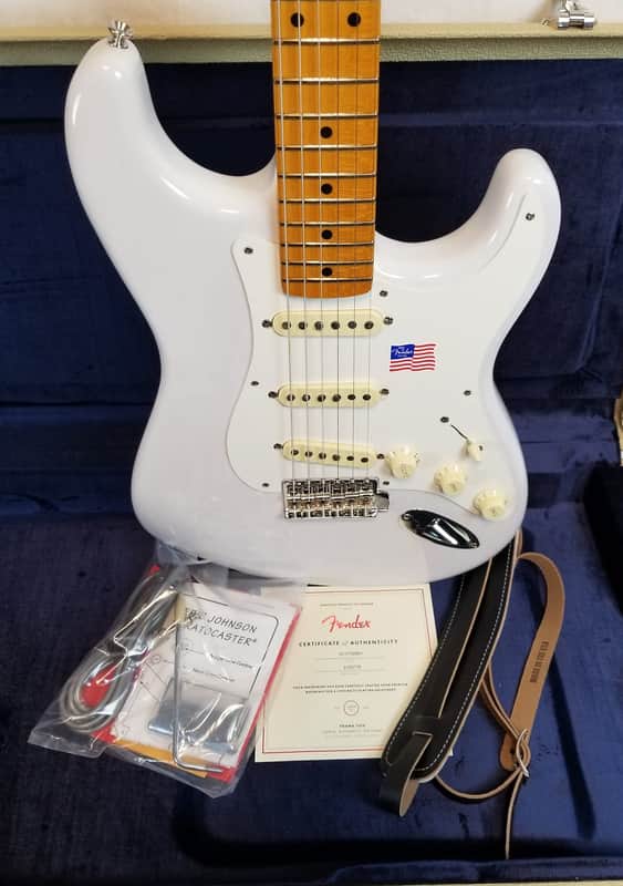 Fender Eric Johnson Stratocaster, Maple Fretboard, White Blonde W/Case image 1