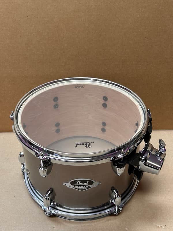 Pearl Export Series 12"x8" Rack Tom – Brushed Steel Finish – Brand New (No Box) image 1