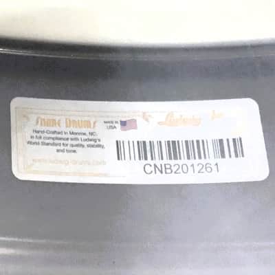 Open Box/Display Model Ludwig LB416 Black Beauty 5" x 14" 10-Lug Brass Snare Drum - Black Nickel-Plated image 9