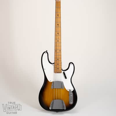 1957 Fender Precision Bass with Maple Fretboard Sunburst image 4