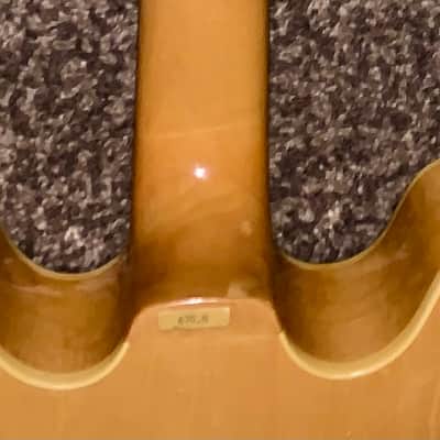 Vantage Electric hollow body Jazz Box 670 n natural electric guitar image 13