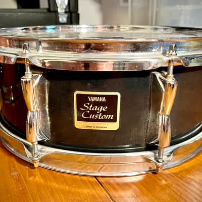 Yamaha SBS1455 Stage Custom Birch 5.5x14" Snare Drum 2015 - Present - Raven Black image 4