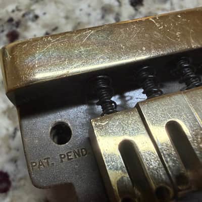 DiMarzio Brass Tremolo Bridge For Stratocaster by Gary Kahler 80s image 2