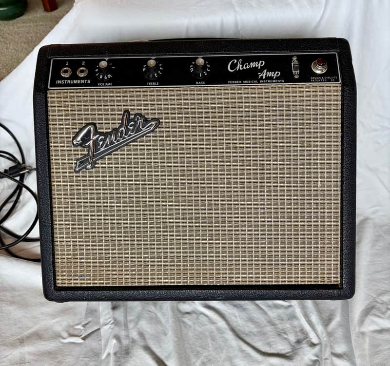 1966 Fender Blackface Champ Amp image 1