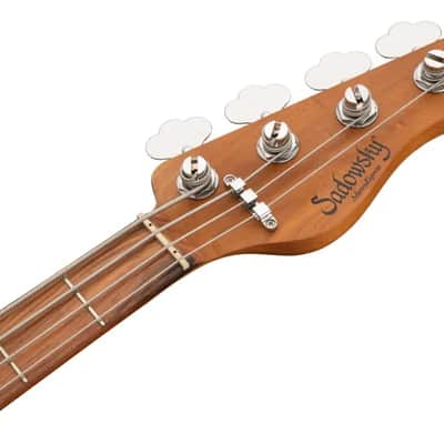Sadowsky MetroExpress 24-Fret Modern Bass, Morado Fingerboard, 4-String - Solid Champagne Metallic High Polish image 7