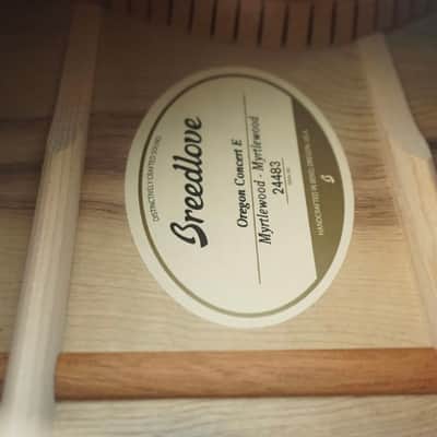 Breedlove Concert Myrtlewood Gloss Natural Concert Myrtlewood image 5