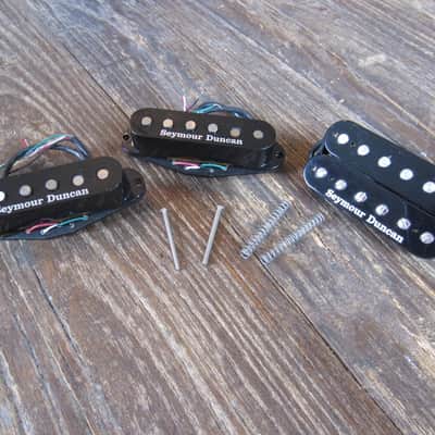 Seymour Duncan HSS Set, JB Trembucker, Classic Stack Middle & Neck | Black Bobbin/Cover, Long Leads image 1