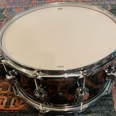 DW Collector's Series Brass 6.5 x 14 inch Snare Drum - Black Nickel image 8