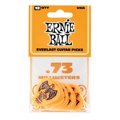 Ernie Ball Everlast Guitar Picks - 12 Pack - 0.73mm Gauge image 1