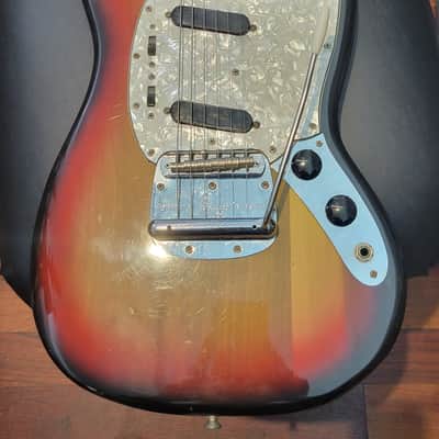 Fender Mustang Electric Vintage with Original Case All Original 1973 - Sunburst image 8