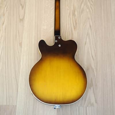 1961 Harmony H74 Meteor Neo Cutaway Vintage Guitar Near Mint DeArmond Gold Foil Pickups w/ohc image 3