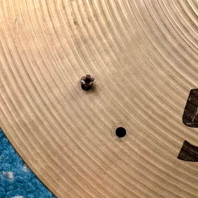 VINTAGE 14” Sabian AA SIZZLE Hats 975g 1338g image 5