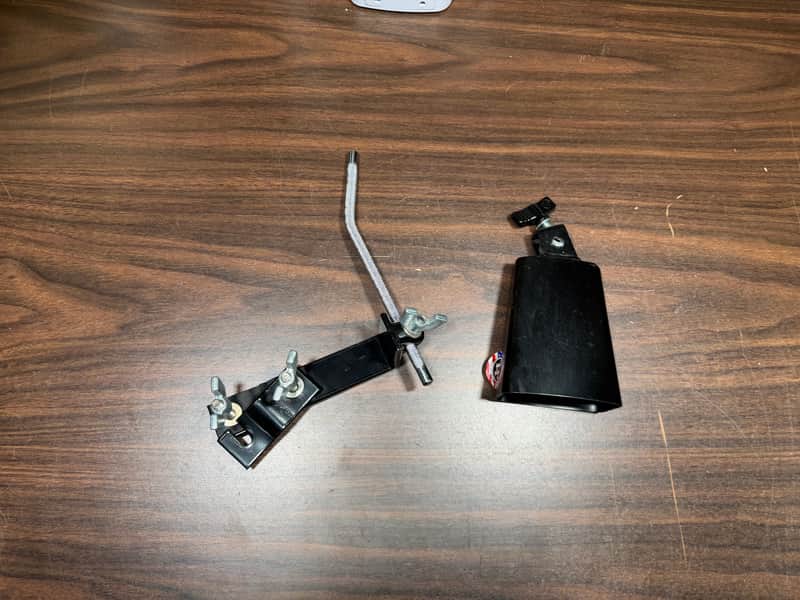 Latin Percussion 5" Cowbell w/RythmTech Mount - Black image 1