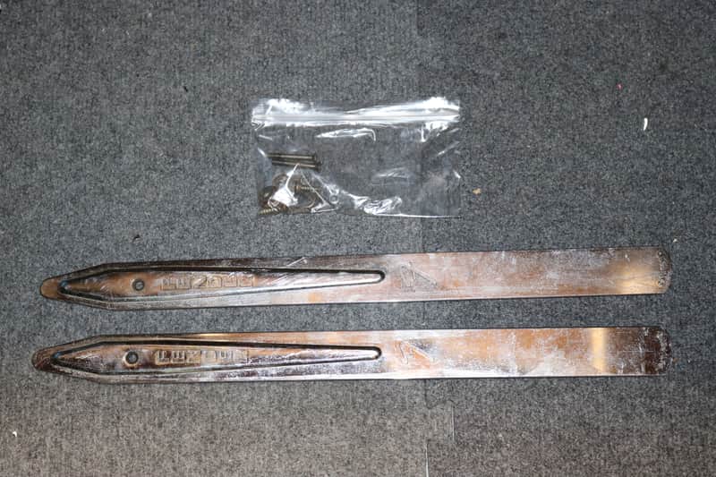 Vintage 1960s Blackface Fender Tilt Back Amp Legs - Super Reverb image 1
