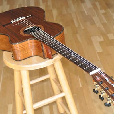 MARTINEZ MP14 OV Ovangkol / Classical Nylon Crossover / With Built-In Chorus & Reverb image 4