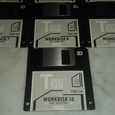 KORG 1990 T series T1 T2 T3 "M1 STEROIDS" WORKDISK TSD 101-110 TOTAL 10 DISCS DISKS GOOD STATE image 5
