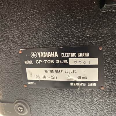 Yamaha CP-70B Electric Grand Piano 1980s - Black image 8