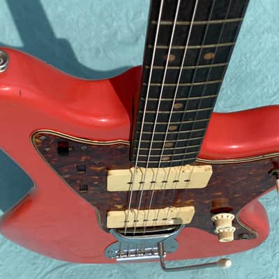 Fender Jazzmaster 1963 - Fiesta Red Matched Head Custom Color image 3