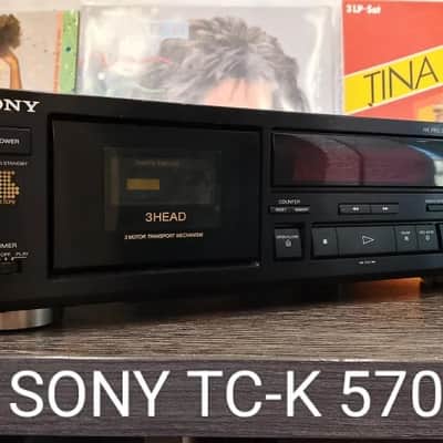 Sony TC-K 570 Rare Vintage Stereo Cassette Deck Serviced Working 3 Head Warranty image 2