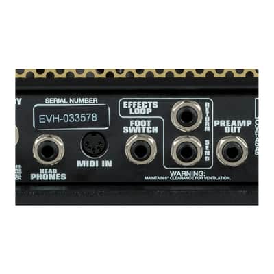 EVH 2253060000 5150III 50W EL34 Tube Head with Dual Concentric Controls, 4-Button Footswitch and 3 Channels (Black) image 5