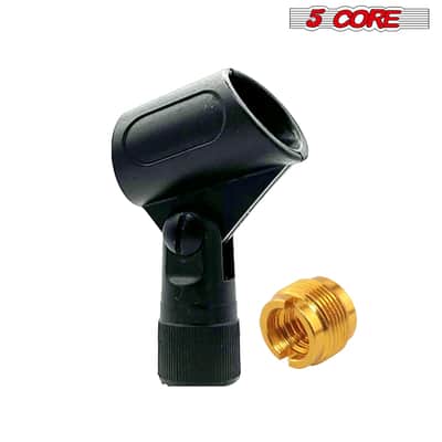 5 Core Microphone Clip Holder 2 Pieces with Screw Adapters 5/8 to 3/8 Inch image 9