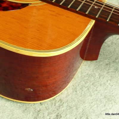 Suzuki  Three S W130 Dreadnought Acoustic Guitar Japan Vintage 1975 Natural image 12