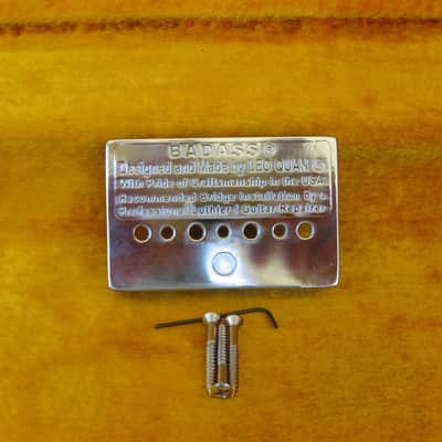 Leo Quan Bad Ass III Bass Bridge for Fender Bass-Chrome-Factory Grooved Saddless (BGB714) image 2