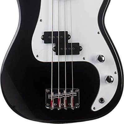 Oscar Schmidt 4 String OB25‑B 3/4 Size Bass Black. (OB25B-A)