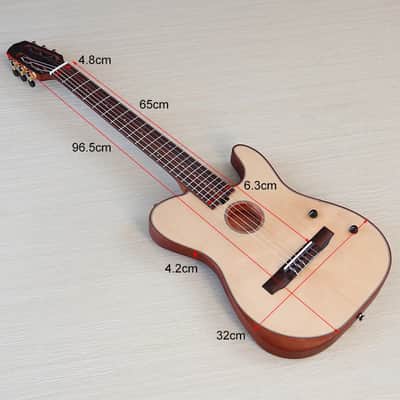 Custom Silent Classical Guitar, Solid Spruce Top Body, Mahogany Neck image 9