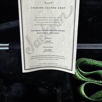 2025 Jackson custom shop SL HS MAH TOM image 7