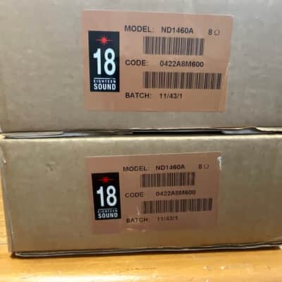 Eighteen Sound ND 1460A PAIR HI POWER DRIVER 8 hom image 14