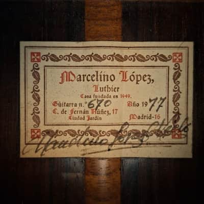 Marcelino Lopez Nieto classical guitar 1977 - rare and beautiful sounding Spanish guitar image 17