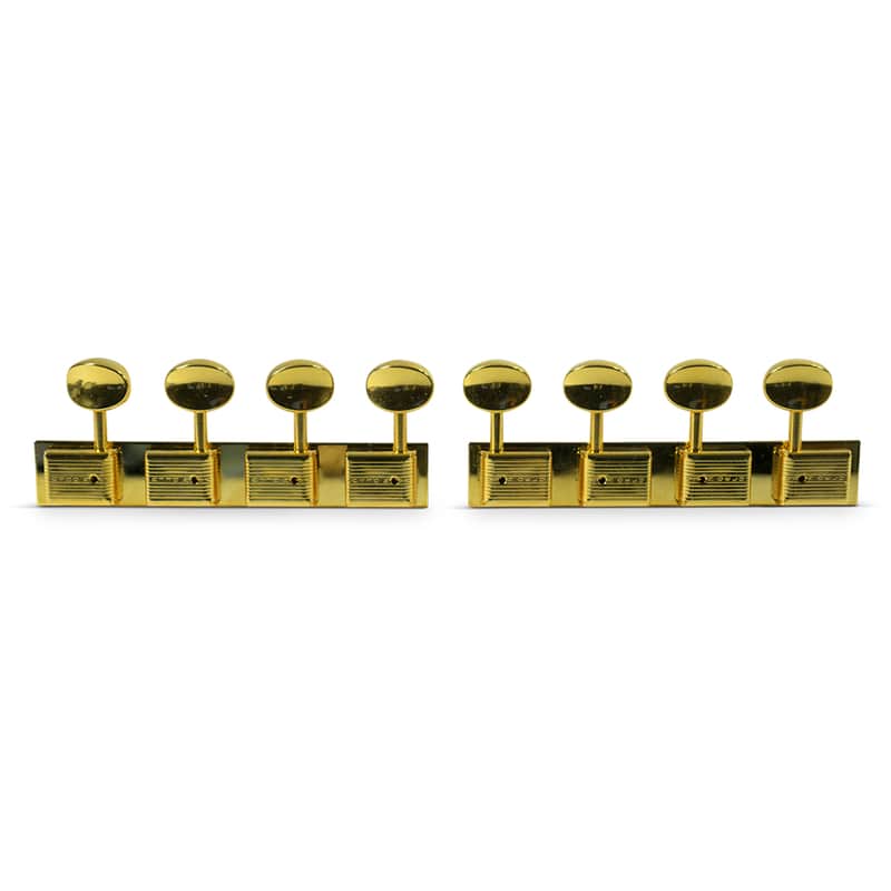 Kluson 4 On A Plate Deluxe Series Tuners For Lap Steel Guitar Gold image 1