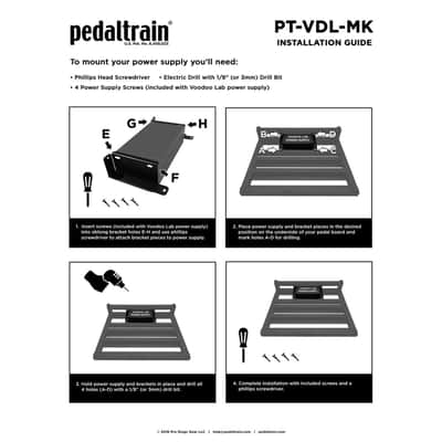 Pedaltrain PT-VDL-MK Voodoo Lab Mounting Kit for All 2015 Models image 4