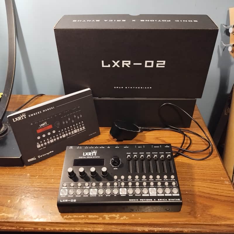 Erica Synths LXR-02 Digital Drum Synth 2021 Black image 1