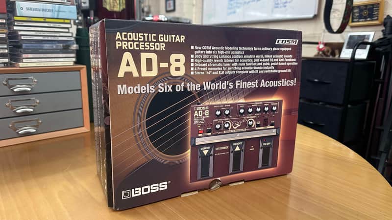 ギター BOSS AD-8 ACOUSTICK GUITER PROCESSOR Boss AD-8 Acoustic Guitar Processor Pedal | Sweetwater