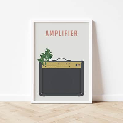 Marshall Amplifier Print - Guitar Amp Poster, A4 Size image 2