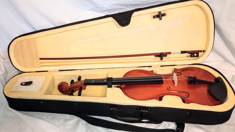 Ohuhu VIOLIN FULL SIZE 4/4 CASE WITH VIOLIN, BOW, ROSIN FREE SHIP TO CUSA! image 1