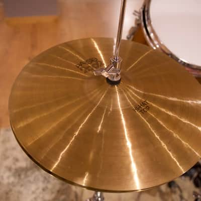 Paiste 14" 2002 Hi-Hat Cymbals (Pair) 1971 - 1980 - Traditional with Black Label image 2