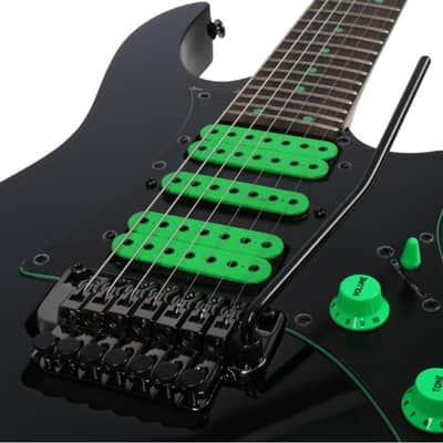 Ibanez UV70P-BK Steve Vai Signature Universe with Rosewood Fretboard 2013 - 2017 - Black image 3